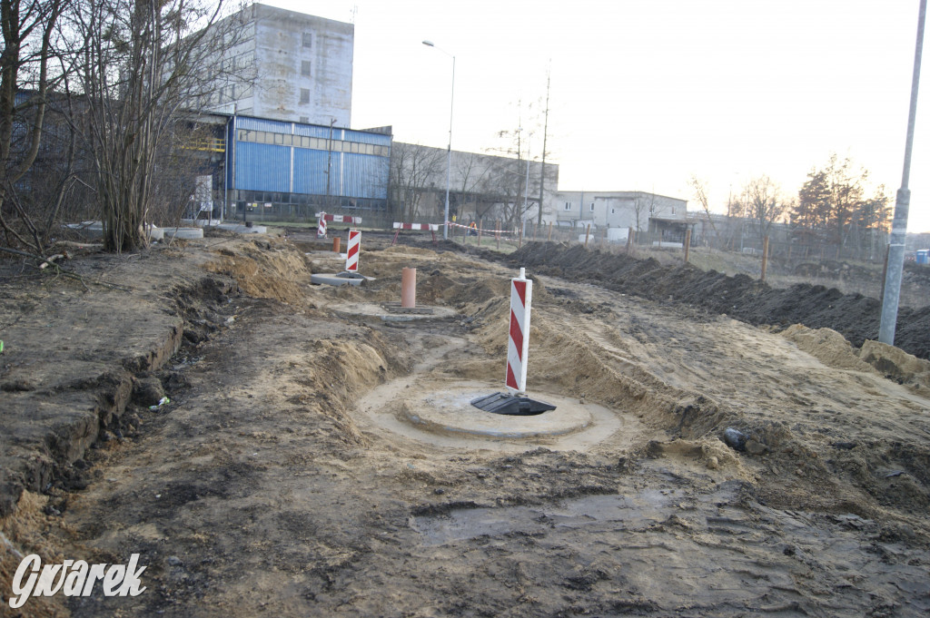 Tarnowskie Góry. Ulica Polna w remoncie