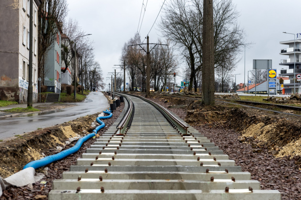 Prace na trasie z centrum do zajezdni [FOTO]