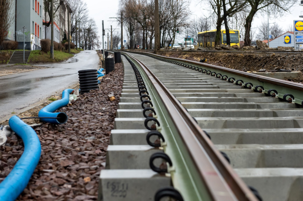 Prace na trasie z centrum do zajezdni [FOTO]