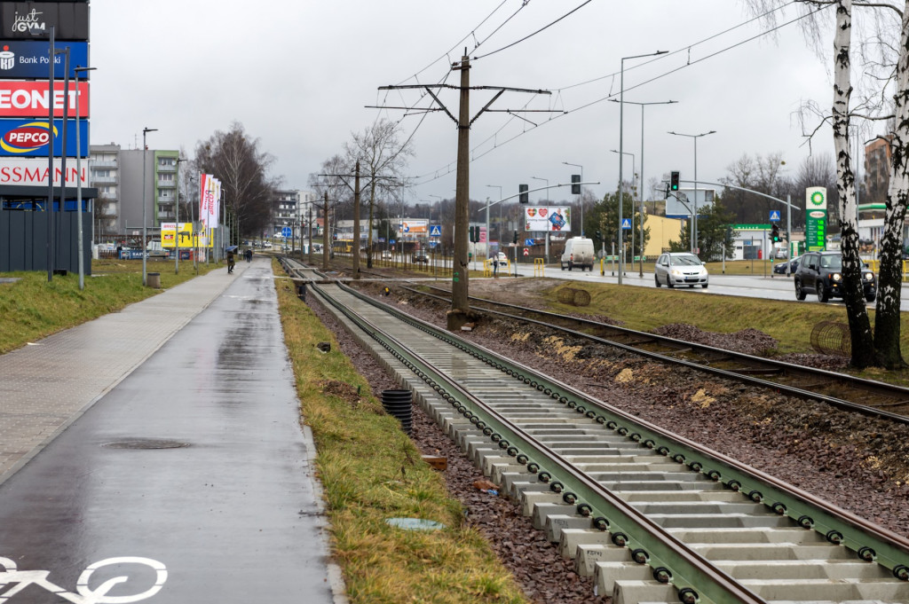 Prace na trasie z centrum do zajezdni [FOTO]
