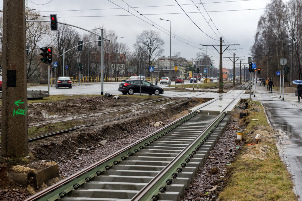 Prace na trasie z centrum do zajezdni [FOTO]