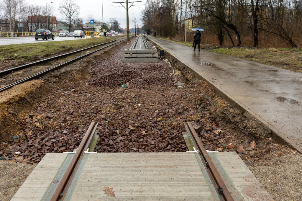 Prace na trasie z centrum do zajezdni [FOTO]