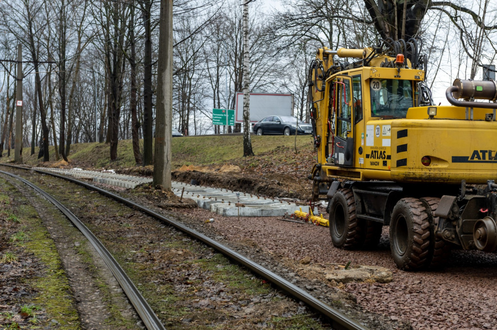 Prace na trasie z centrum do zajezdni [FOTO]