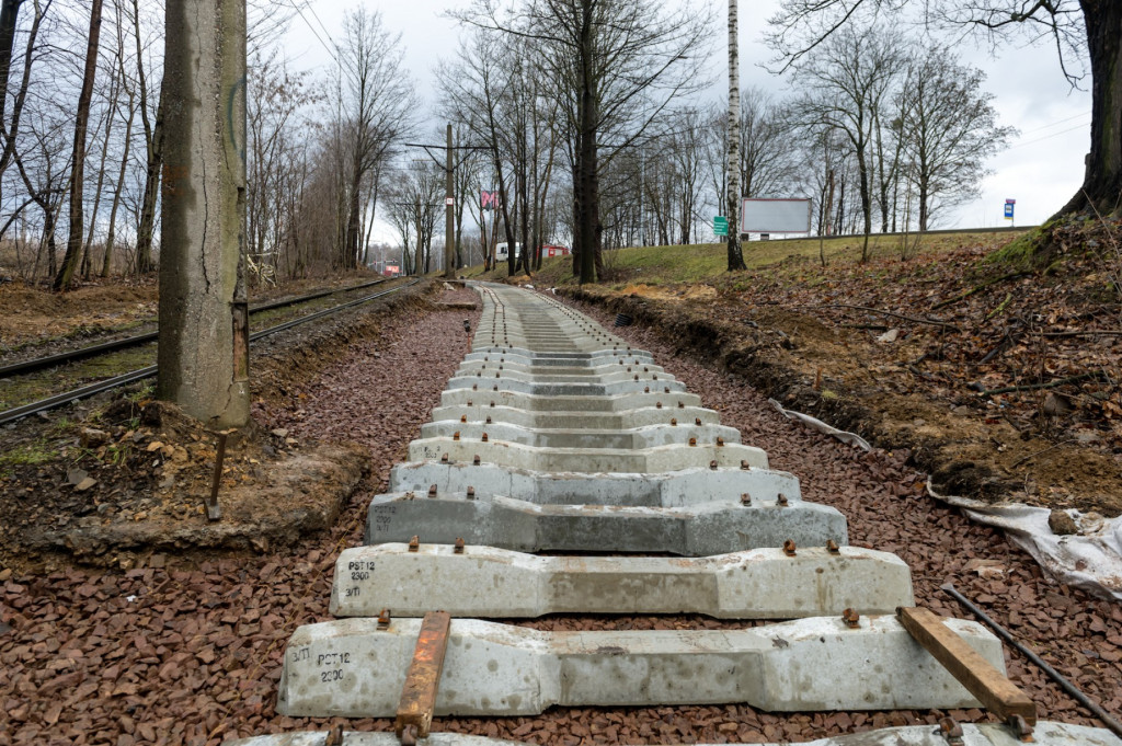 Prace na trasie z centrum do zajezdni [FOTO]