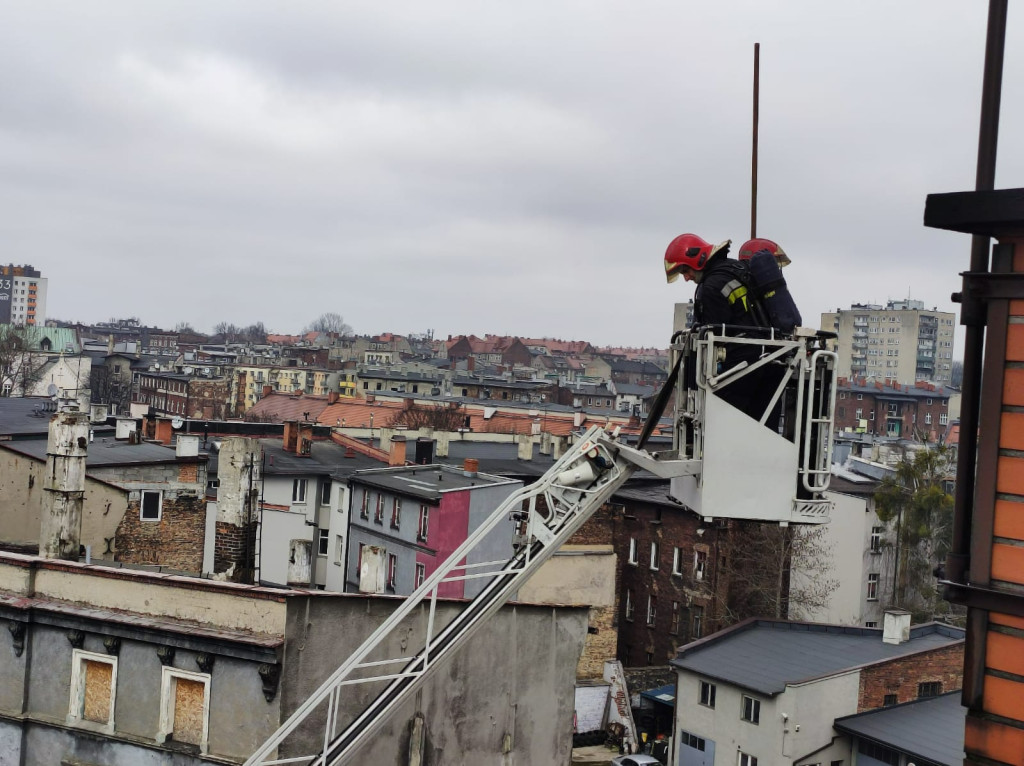 Pożar mieszkania przy ul. K. Miarki