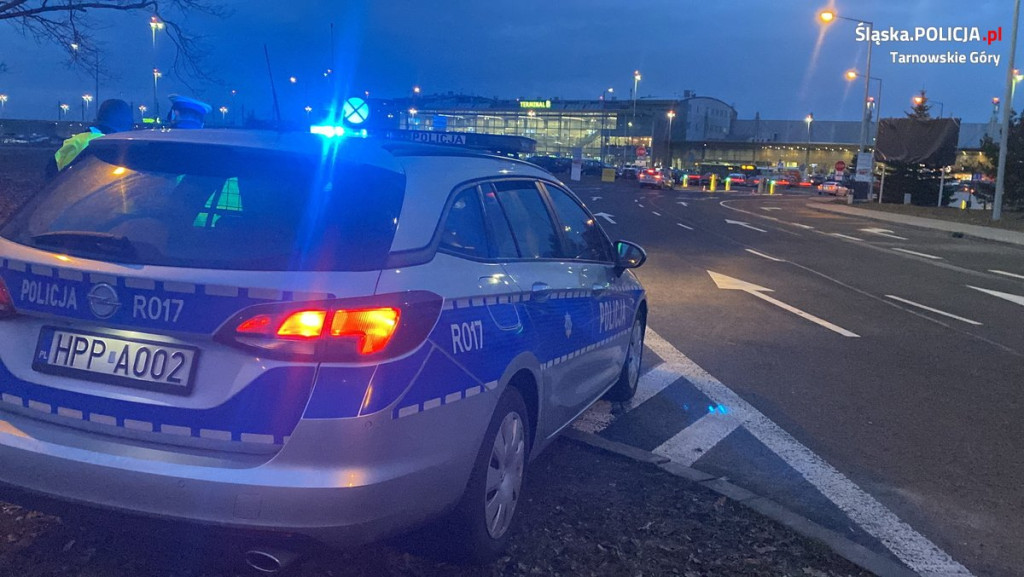 Katowice Airport. Służby mundurowe w akcji