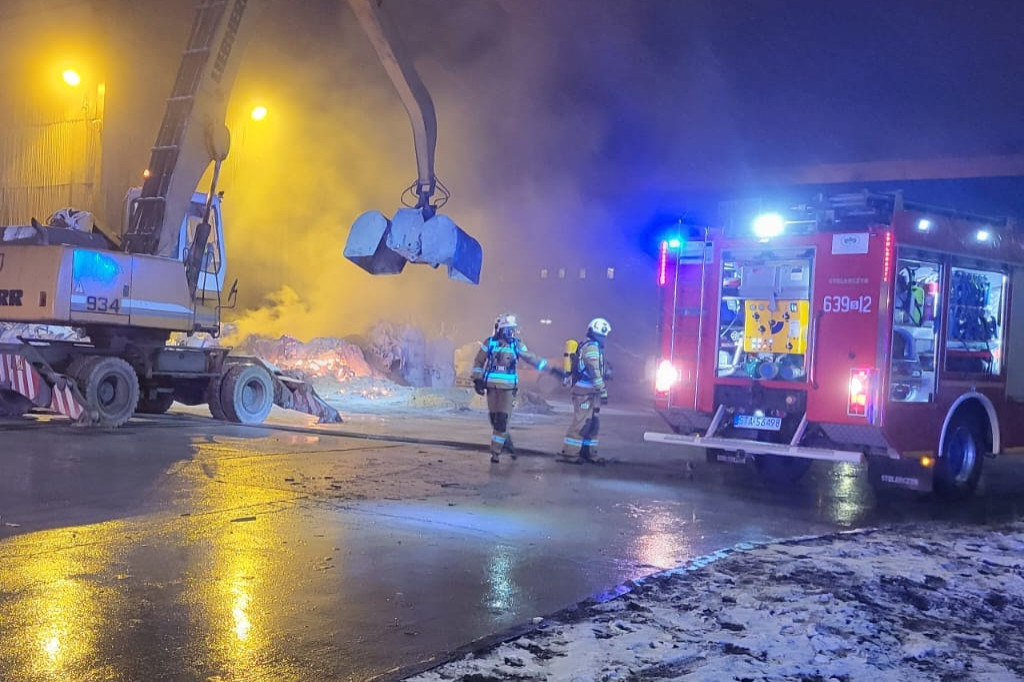 Pożar w Hucie Cynku Miasteczko Śląskie