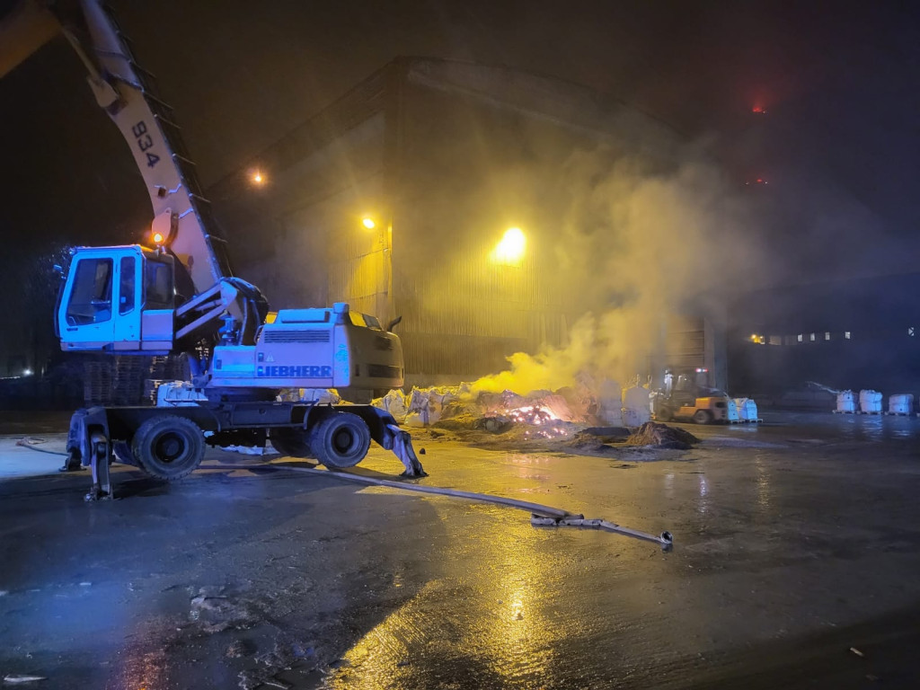 Pożar w Hucie Cynku Miasteczko Śląskie