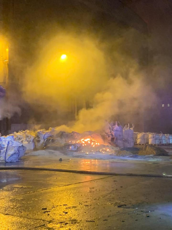 Pożar w Hucie Cynku Miasteczko Śląskie