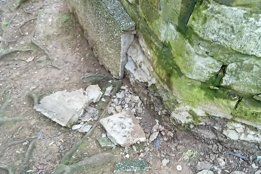 Wieża w tarnogórskim parku popada w ruinę