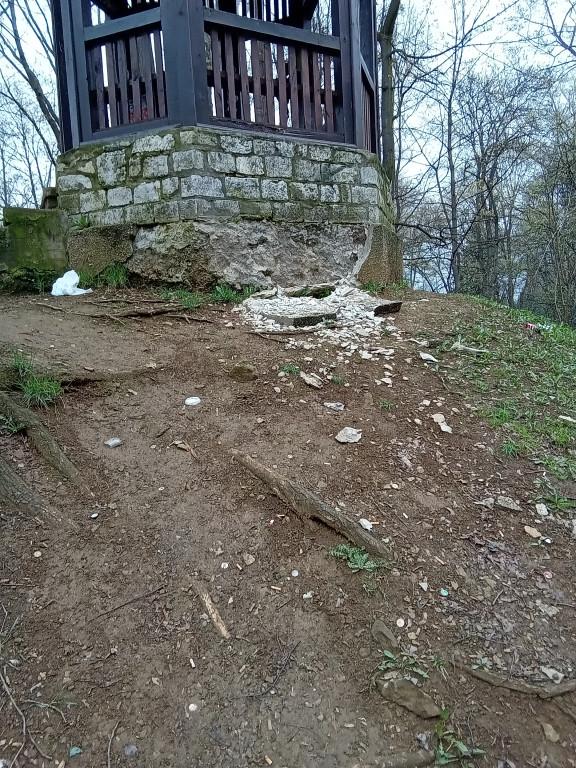 Wieża w tarnogórskim parku popada w ruinę