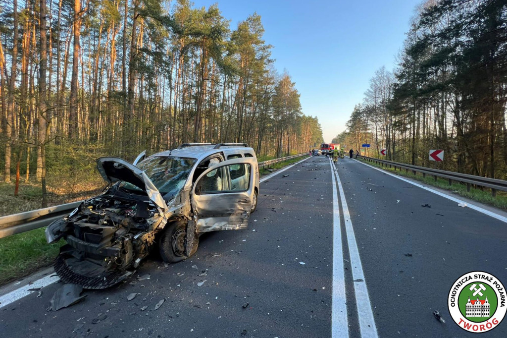 Kolizja pod Tworogiem. Sprawca nietrzeźwy