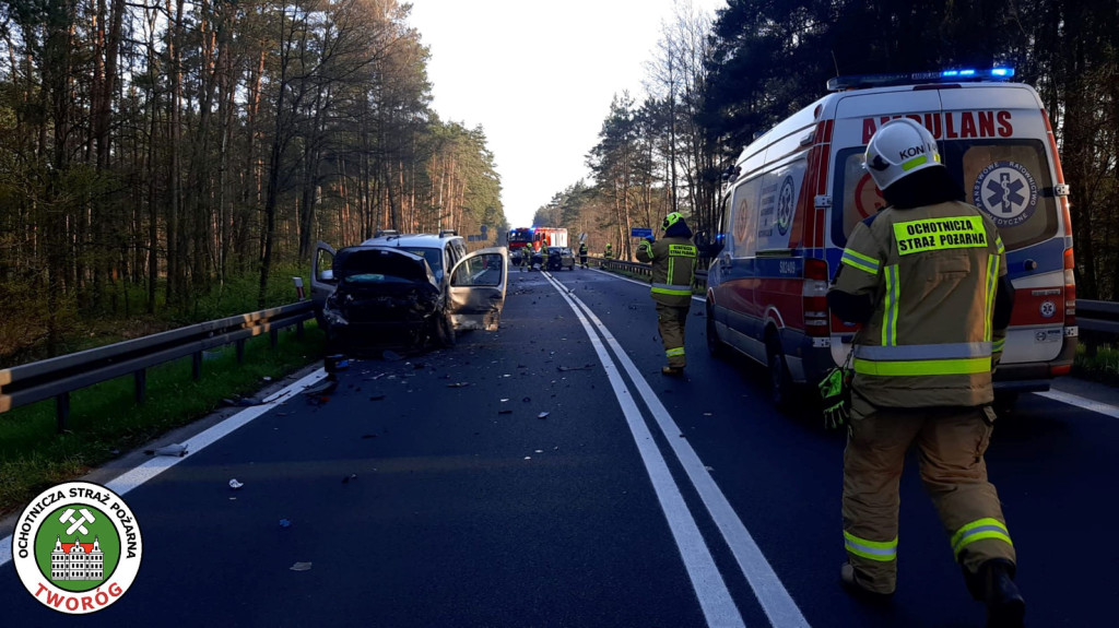 Kolizja pod Tworogiem. Sprawca nietrzeźwy