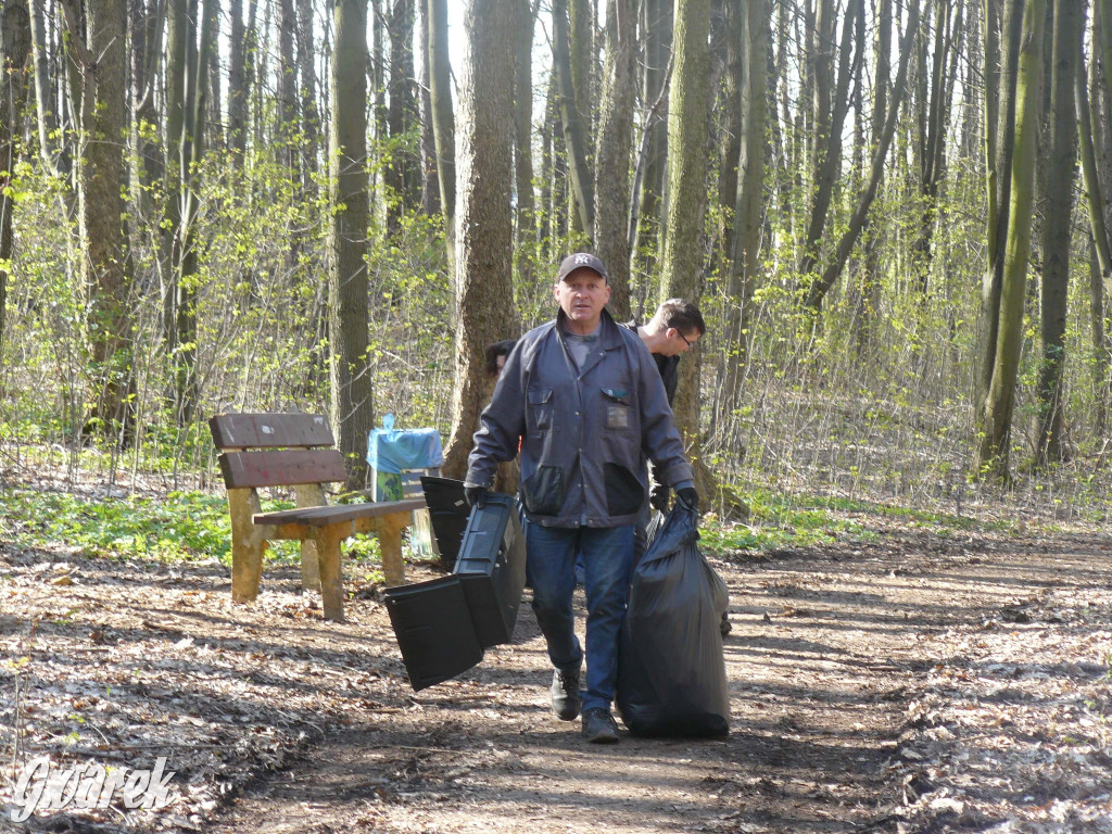 Tarnowskie Góry. Sprzątanie parku Piny