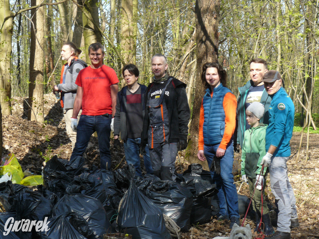 Tarnowskie Góry. Sprzątanie parku Piny