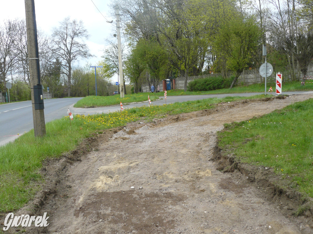 Tarnowskie Góry. Zamknięty chodnik przy Bytomskiej