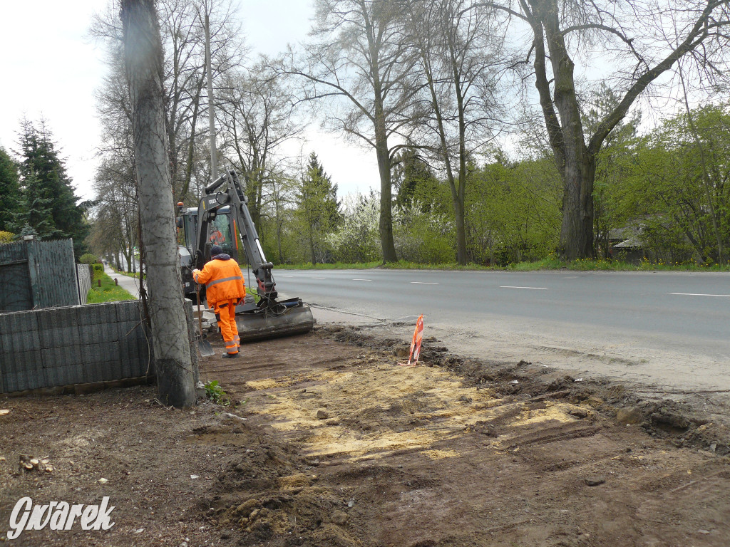 Tarnowskie Góry. Zamknięty chodnik przy Bytomskiej