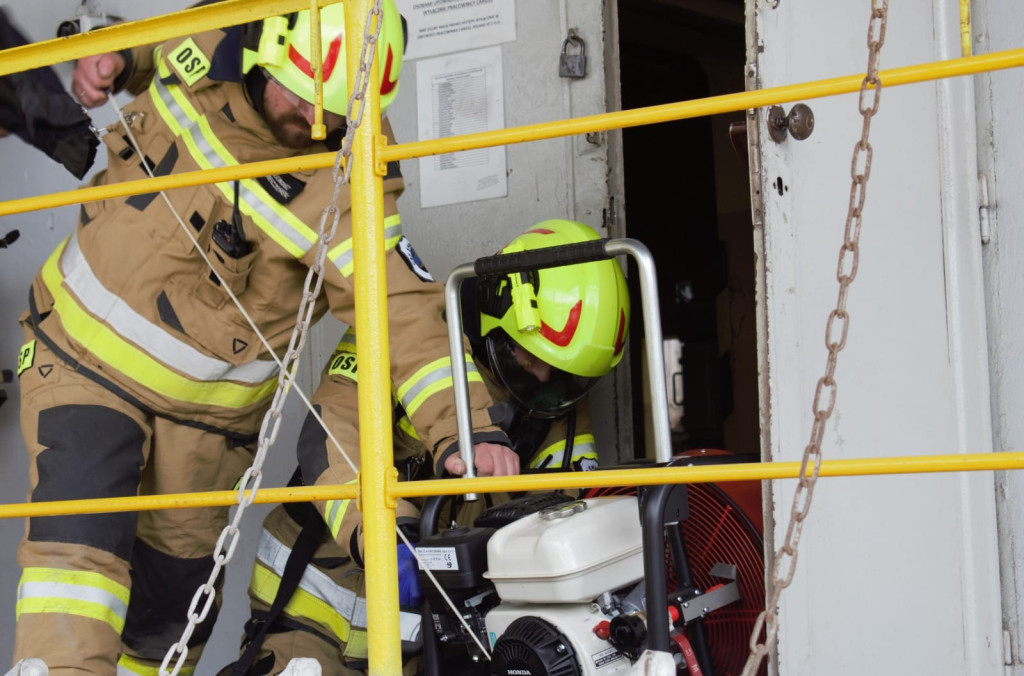 Pożar i ewakuacja z silosu. Kryptonim Produkcja