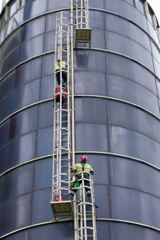 Pożar i ewakuacja z silosu. Kryptonim Produkcja