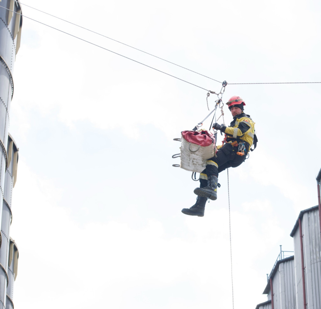 Pożar i ewakuacja z silosu. Kryptonim Produkcja