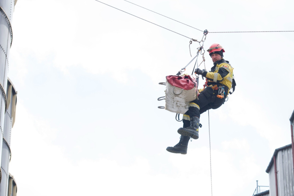 Pożar i ewakuacja z silosu. Kryptonim Produkcja