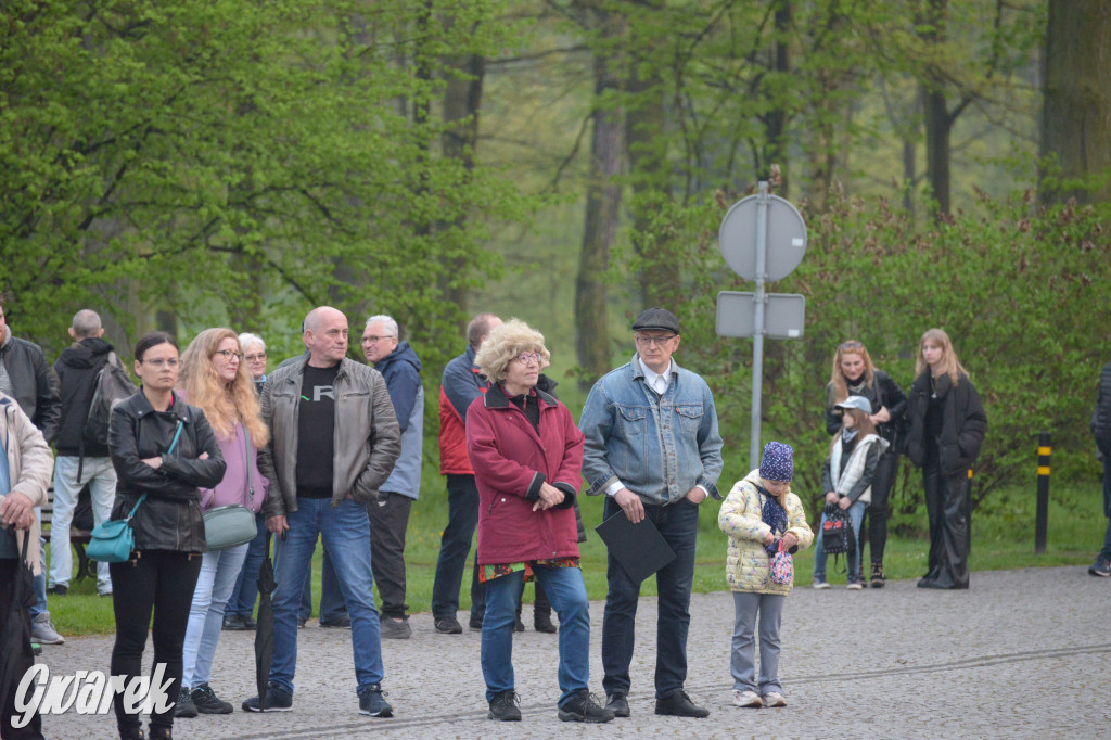 Mapping na fasadzie Pałacu Kawalera w Świerklańcu