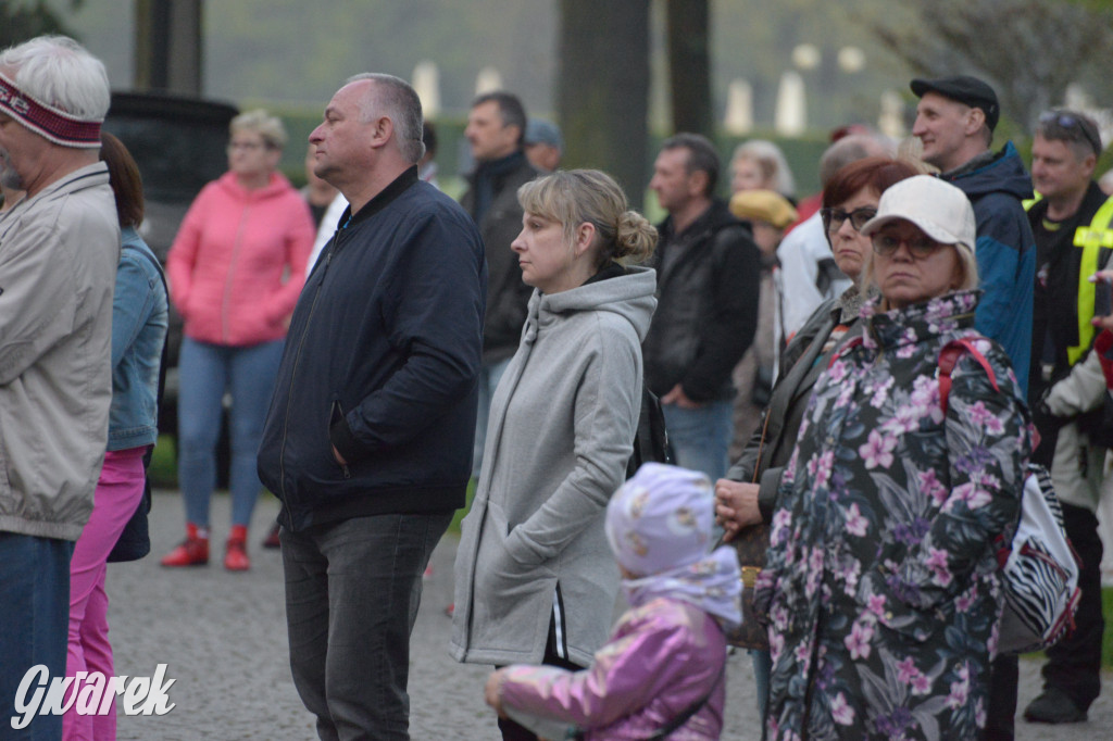 Mapping na fasadzie Pałacu Kawalera w Świerklańcu