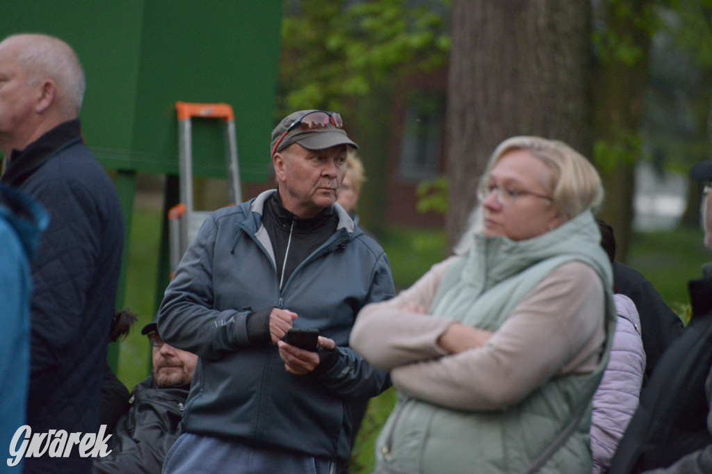 Mapping na fasadzie Pałacu Kawalera w Świerklańcu