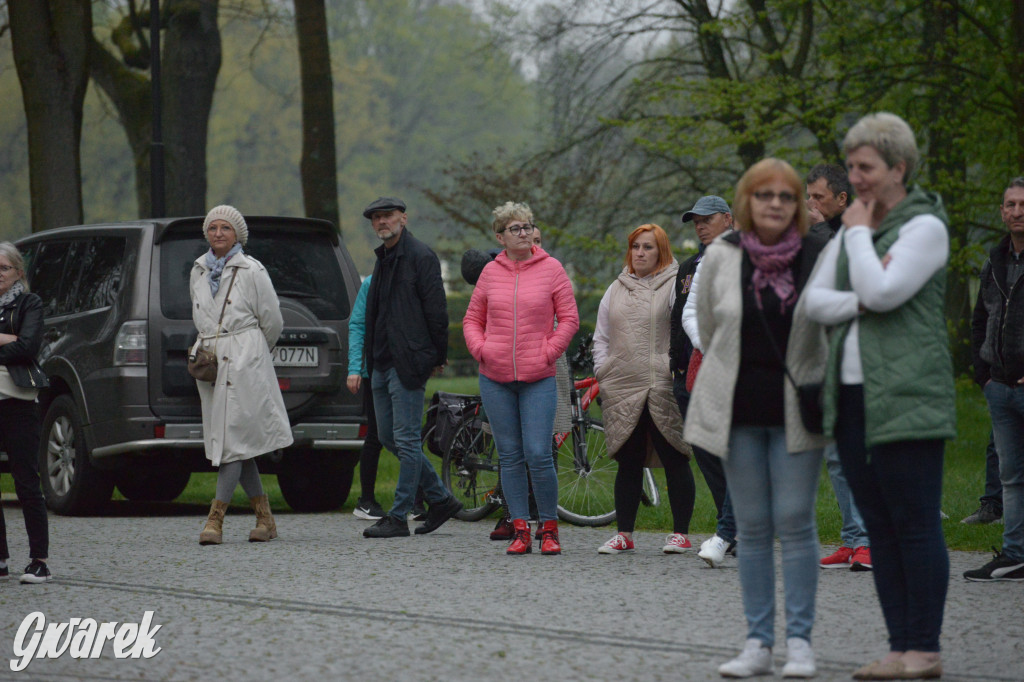 Mapping na fasadzie Pałacu Kawalera w Świerklańcu