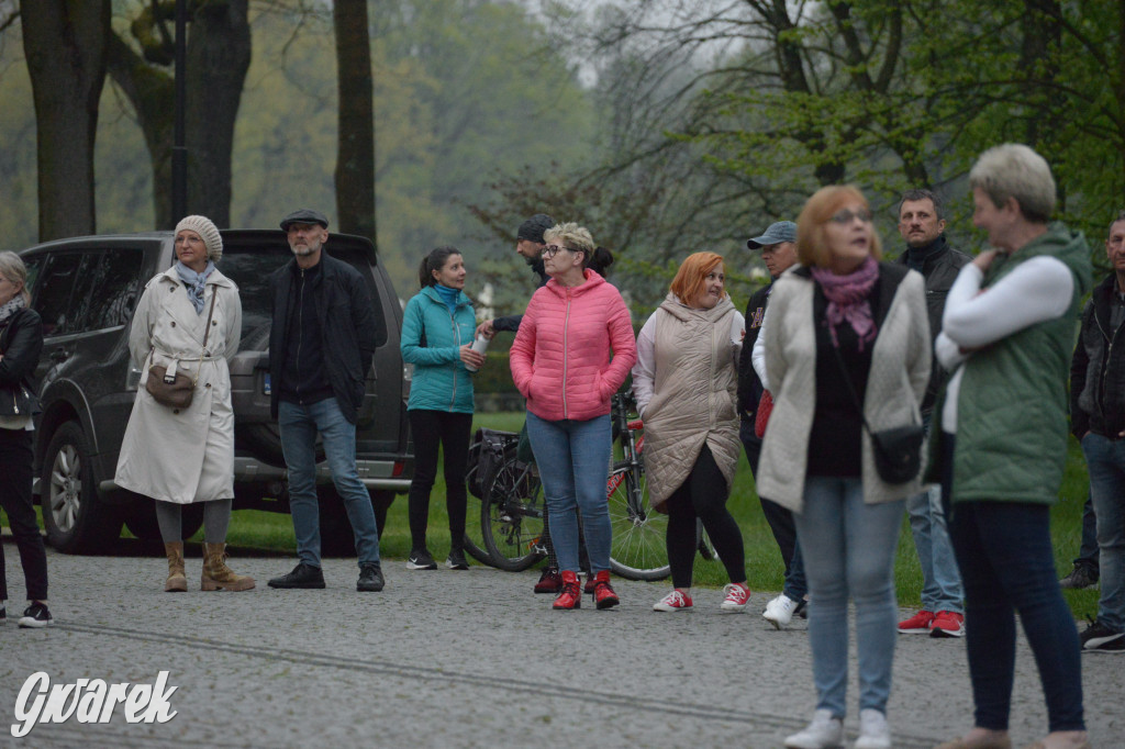 Mapping na fasadzie Pałacu Kawalera w Świerklańcu