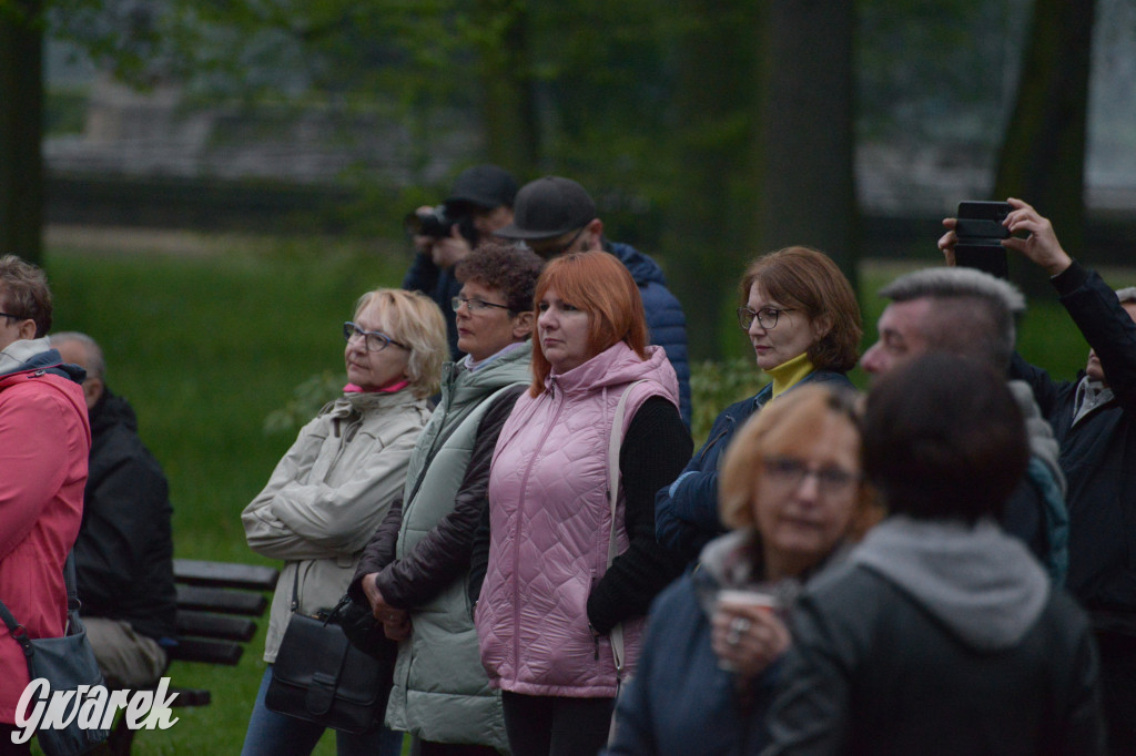 Mapping na fasadzie Pałacu Kawalera w Świerklańcu