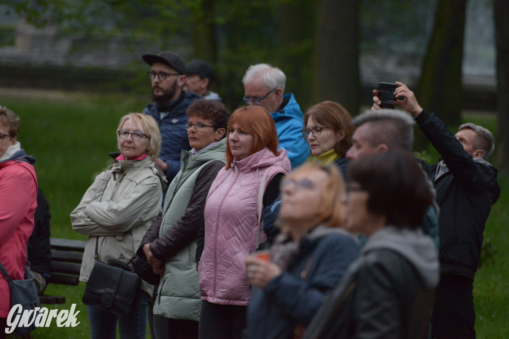 Mapping na fasadzie Pałacu Kawalera w Świerklańcu