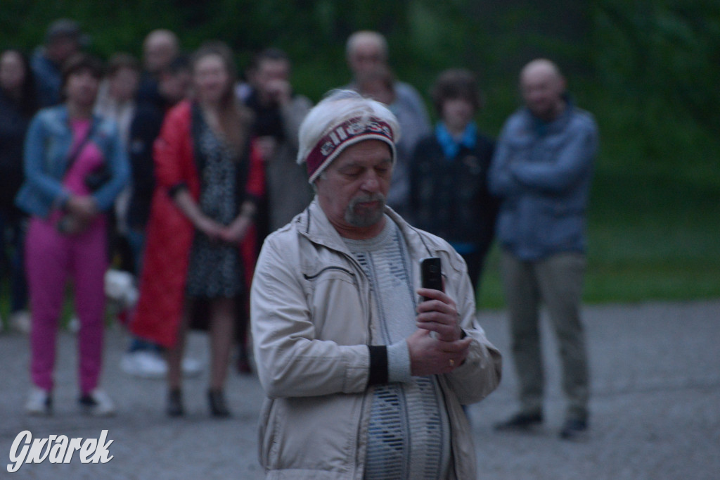 Mapping na fasadzie Pałacu Kawalera w Świerklańcu