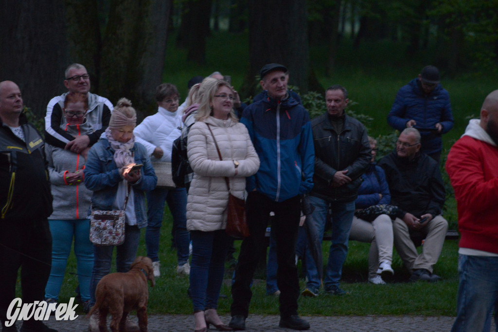 Mapping na fasadzie Pałacu Kawalera w Świerklańcu