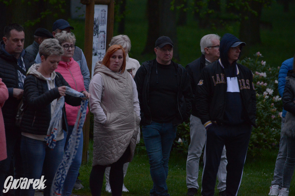 Mapping na fasadzie Pałacu Kawalera w Świerklańcu