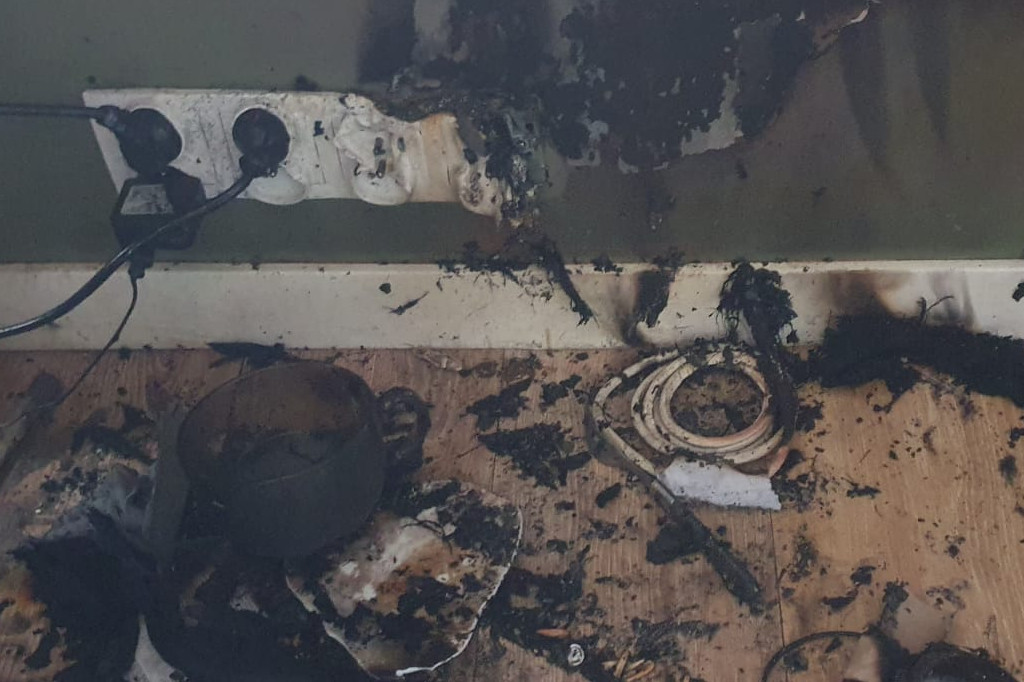 Pożar w domu jednorodzinnym