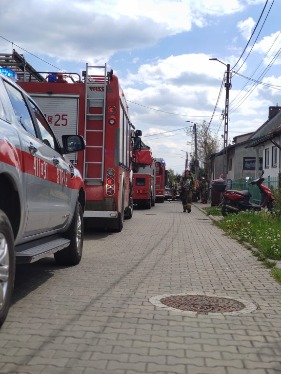 Pożar w domu jednorodzinnym