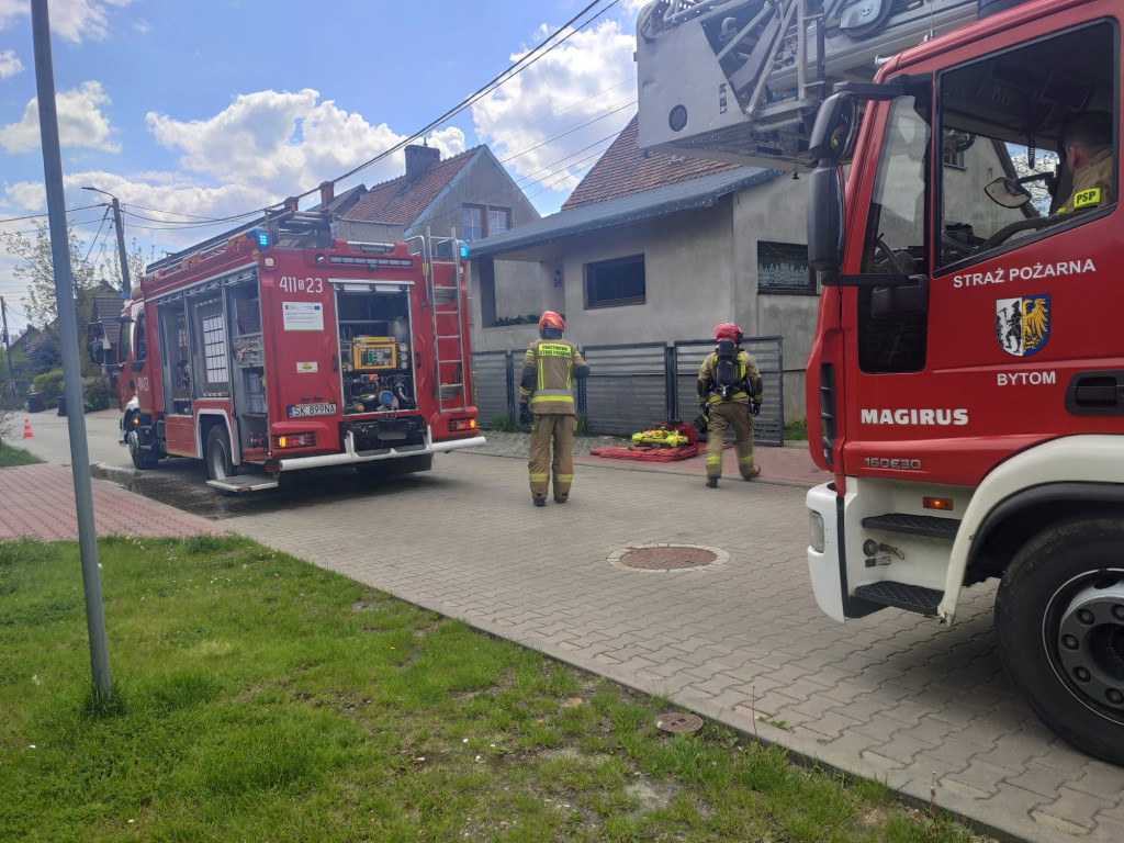 Pożar w domu jednorodzinnym