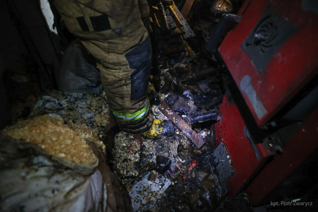 Radzionków. Pożar w domu jednorodzinnym