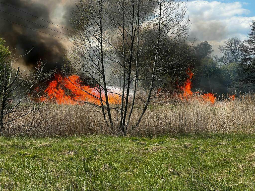 Duży pożar w Kaletach