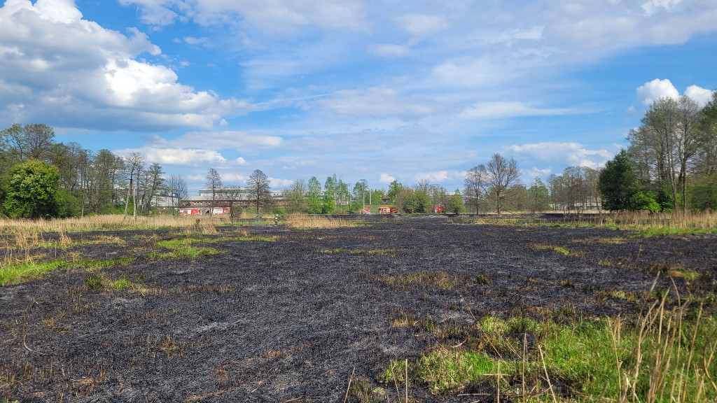 Duży pożar w Kaletach