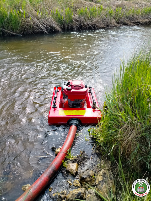 Duży pożar w Kaletach