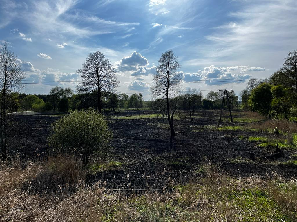 Duży pożar w Kaletach