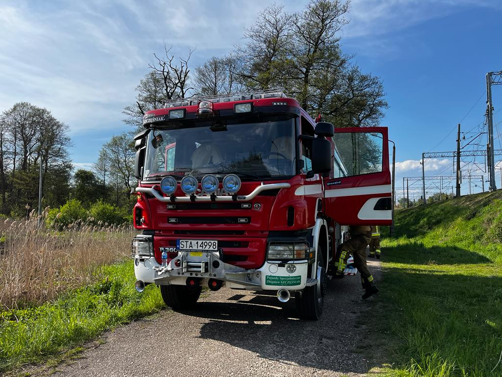 Duży pożar w Kaletach