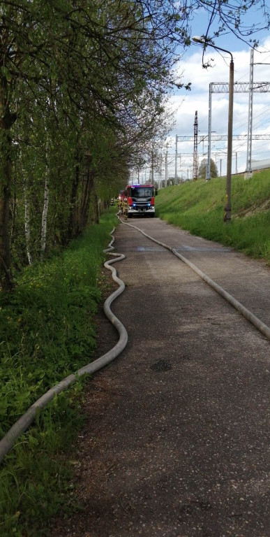 Duży pożar w Kaletach