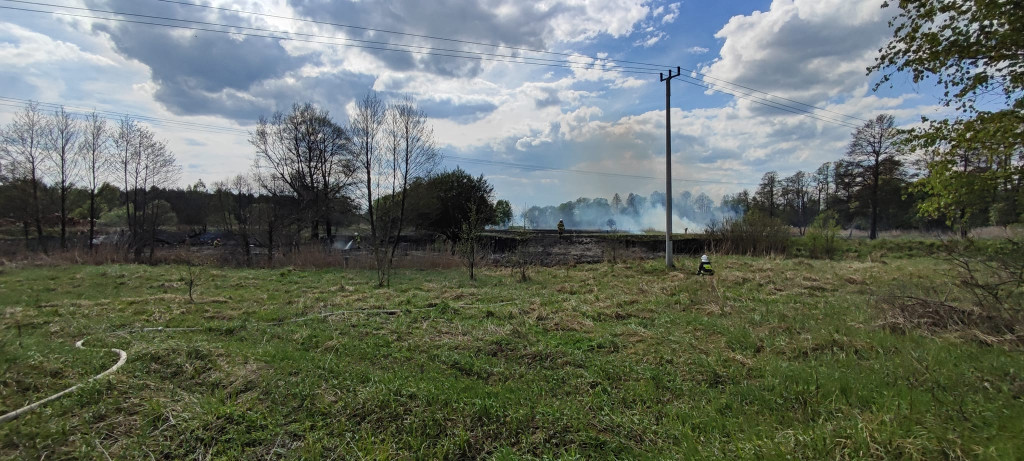 Duży pożar w Kaletach