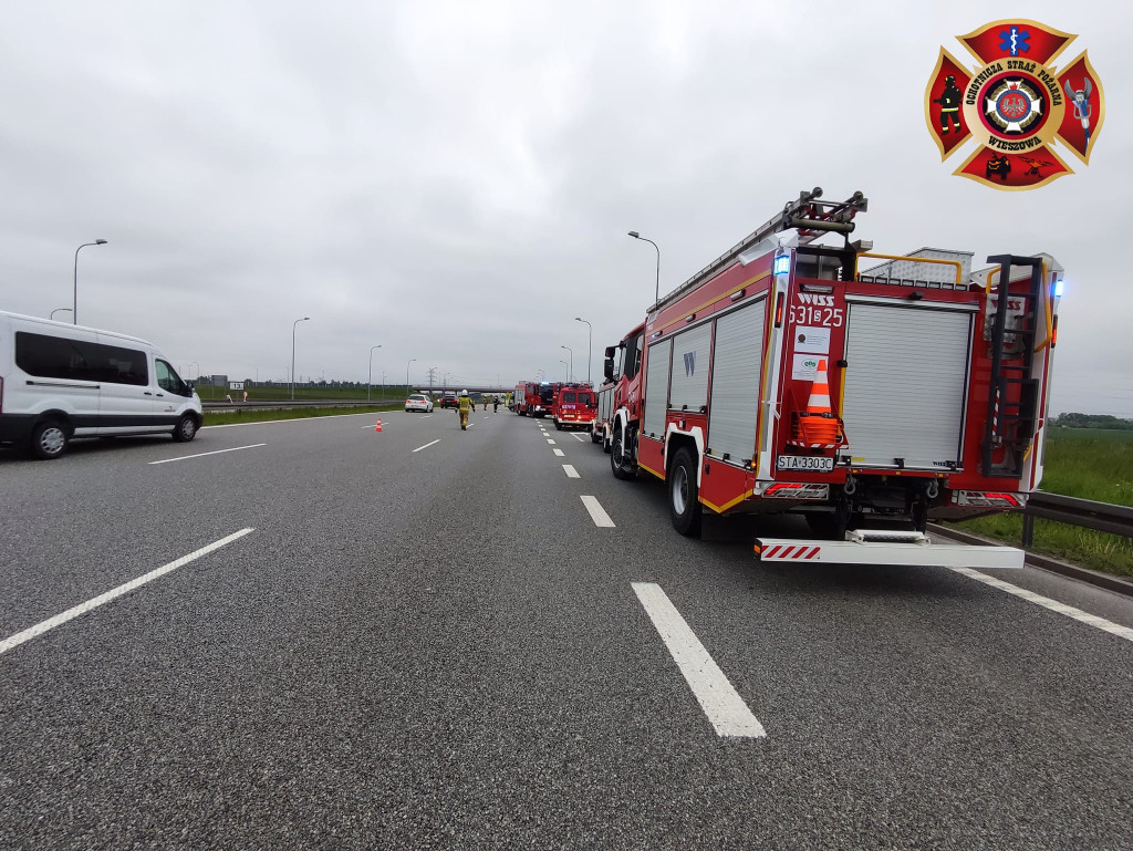 Wypadek na autostradzie A1