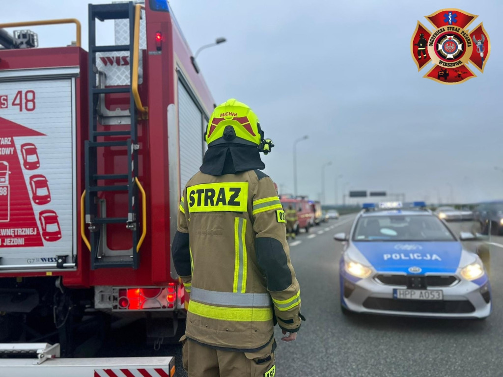 Wypadek na autostradzie A1