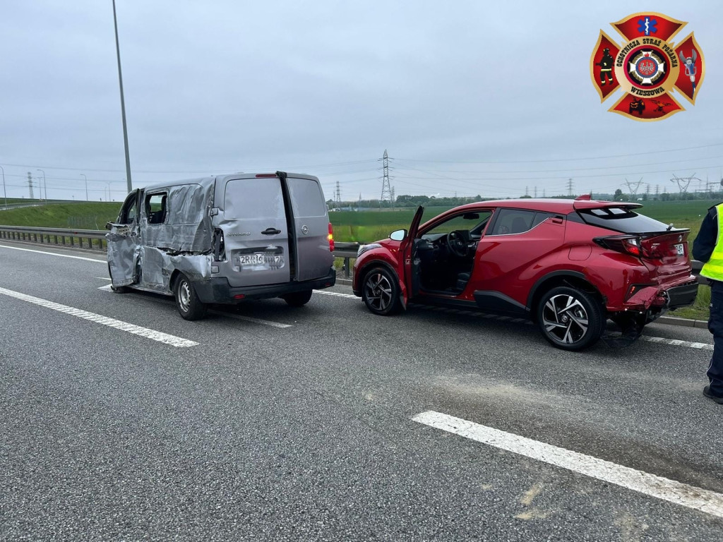 Wypadek na autostradzie A1