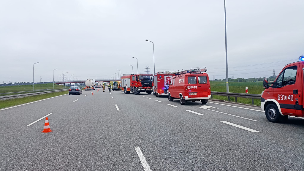 Wypadek na autostradzie A1